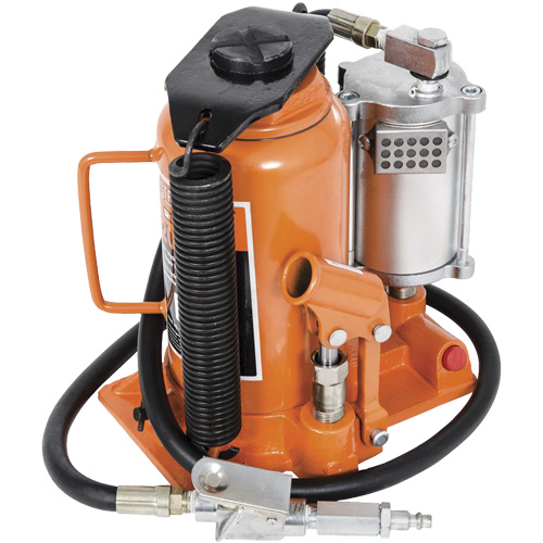 Super Heavy-Duty Bottle Jack, 20 Ton(s), Air Hydraulic, 20" Raised Height FMT Sales Ltd