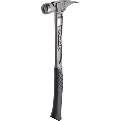 TIBONE Milled Titanium Framing Hammer, 15 oz., Solid Steel Handle, 17-17/50" L FMT Sales Ltd