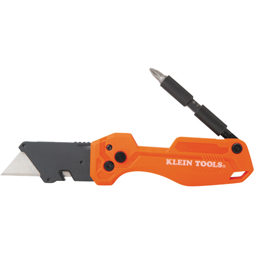 Folding Utility Knife With Driver, 1" Blade, Steel Blade, Plastic Handle FMT Sales Ltd