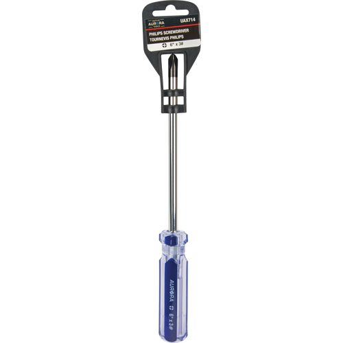 Blue Transparent Striped Philips Screwdriver, #3, Plastic Handle FMT Sales Ltd