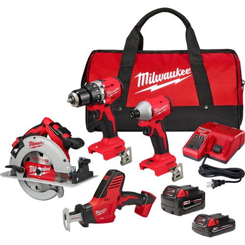 4-Tool Combo Kit, Lithium-Ion, 18 V FMT Sales Ltd