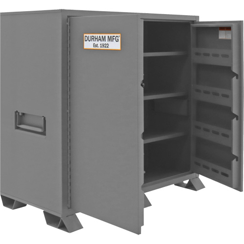 Jobsite Storage Cabinet, Steel, 59 Cubic Feet, Grey FMT Sales Ltd