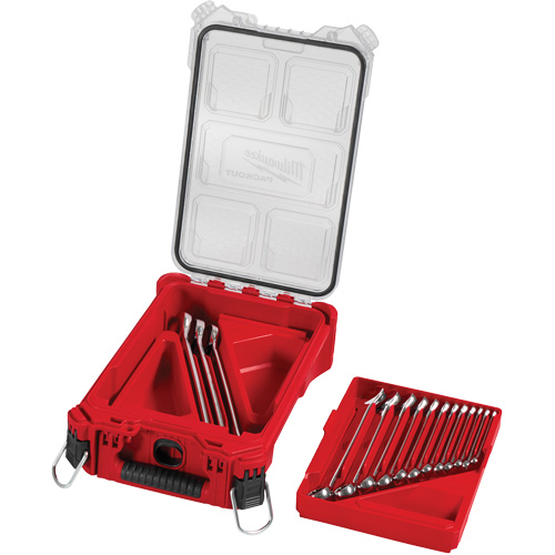 SAE Wrench Set with PackOut Compact Organizer, Combination, 15 Pieces, Imperial FMT Sales Ltd