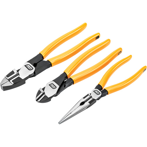 PITBULL Dipped Handle Electrician's Plier Set, 3 Pieces FMT Sales Ltd