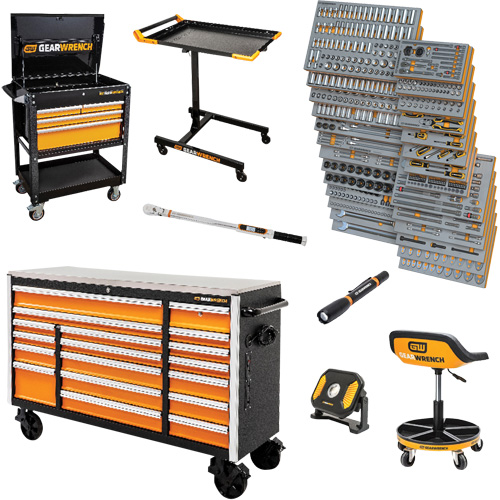 Jeu d'outils pour maître m&eacute;canicien MEGAMOD dans des plateaux en mousse modulaire de premi&egrave;re qualit&eacute; avec rangement d'outils, 1268 morcea FMT Sales Ltd