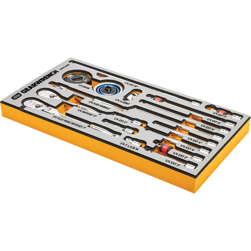Jeu d'outils pour maître m&eacute;canicien MEGAMOD dans des plateaux en mousse modulaire de premi&egrave;re qualit&eacute; avec rangement d'outils, 1268 morcea FMT Sales Ltd