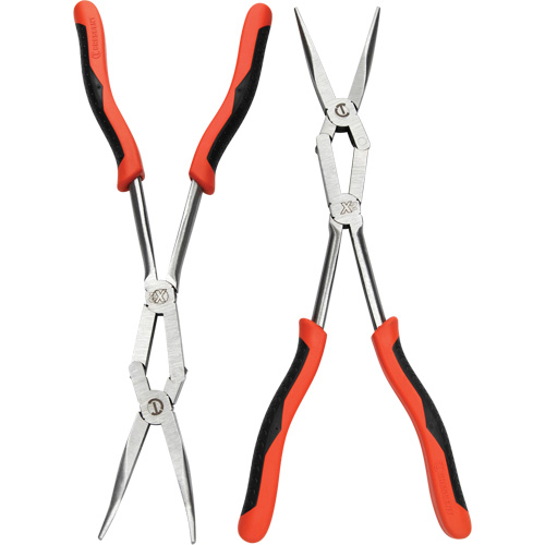 X2 Straight and Bent Long Nose Dual Material Plier Set, 2 Pieces FMT Sales Ltd