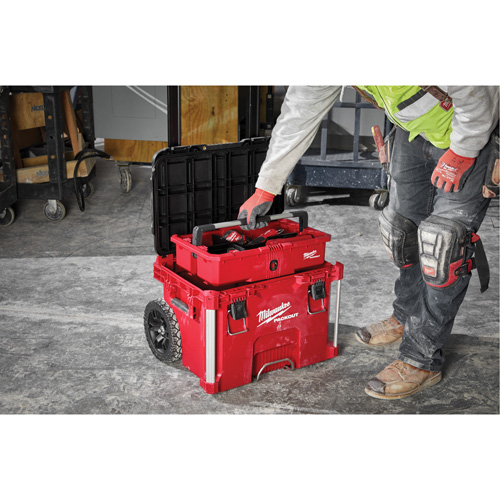 Boîte &agrave; outils sur roues PACKOUT, 18" x 22" x 19-1/2", Noir/Rouge FMT Sales Ltd