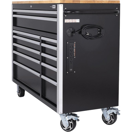 HDRC5212 Armoire mobile de s&eacute;rie HD, 12 tiroirs, 51-1/4" la x 21" p x 40-3/10" h, Noir FMT Sales Ltd