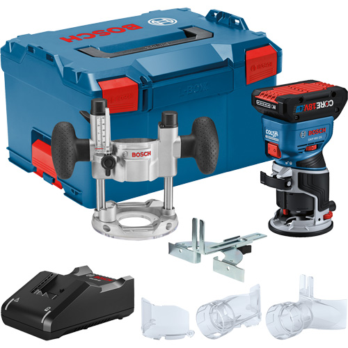 Ensemble de toupie &agrave; paume sans balai Colt avec bloc-pile CORE18V 4 Ah & base de plongeur FMT Sales Ltd