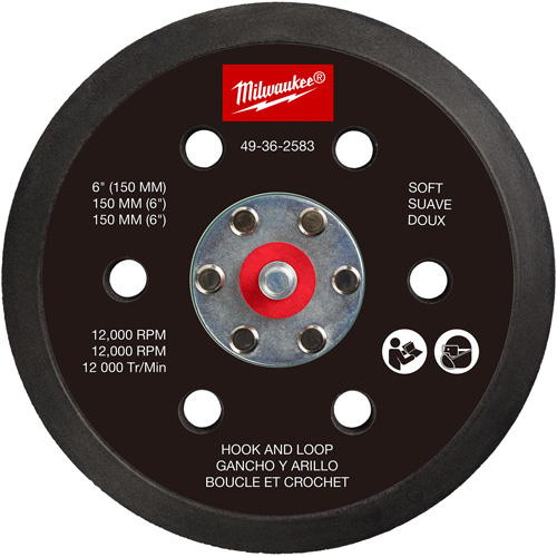 Soft Hook and Loop Sander Backing Pad FMT Sales Ltd