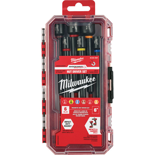 Jeu de tourne-&eacute;crous de 6" Impact Duty SHOCKWAVE, 6 mcx, Magn&eacute;tique FMT Sales Ltd