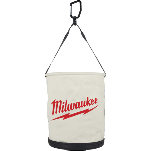 Utility Bucket Bag, 11-81/100" L x 11-81/100" W x 14-57/100" H, Polyester, White FMT Sales Ltd