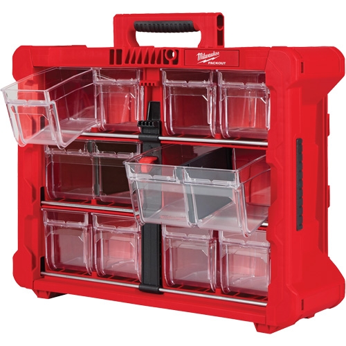 Organisateur PACKOUT &agrave; bac inclinable, 15-1/5" x 19-7/10" x 6-7/10", Noir/Rouge FMT Sales Ltd