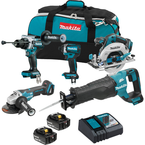 18V LXT Brushless 5 Tool Combo Kit, Lithium-Ion, 18 V FMT Sales Ltd