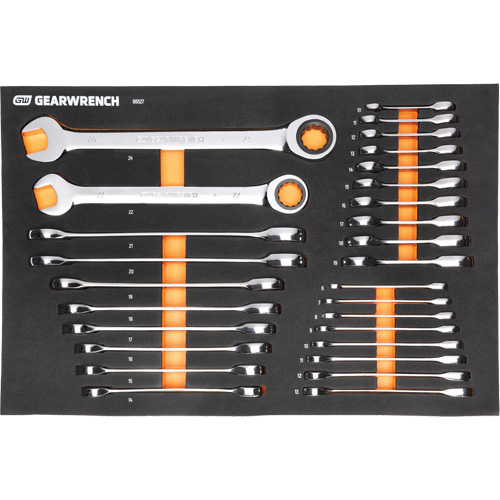 MEGAMOD Metric Mechanics Tool Set in Modular Foam Trays with Rolling Cabinet, 358 Pieces FMT Sales Ltd