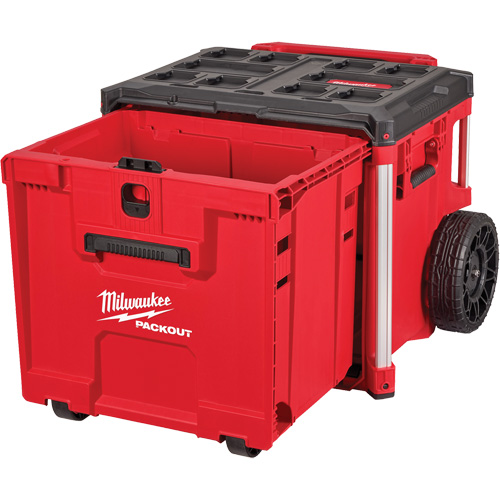 Coffre &agrave; outils roulant avec tiroir PACKOUT, 19" x 24" x 20", Noir/Rouge FMT Sales Ltd