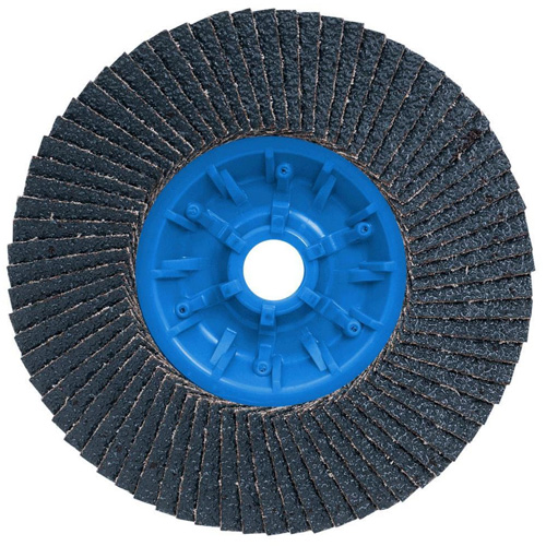 POWERBLEND TRM QC Flap Disc, 5" x 5/8"-11, Type 27, Z40 Grit, Zirconia Alumina FMT Sales Ltd