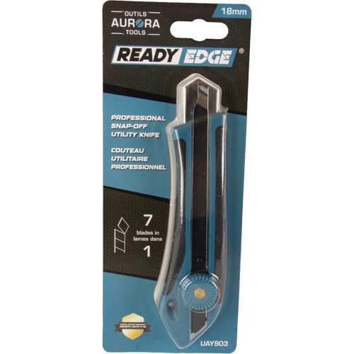18mm Professional Knife, Stainless Steel, Heavy-Duty, Rubber Handle FMT Sales Ltd