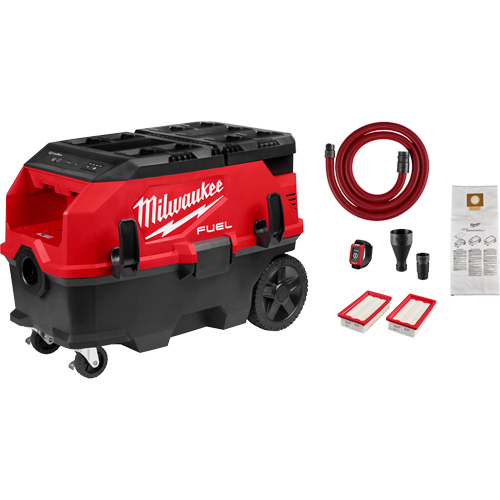 Extracteur de poussi&egrave;re de 9 gallons &agrave; deux batteries avec VACLINK M18 FUEL PACKOUT , 27-3/4" x 16-3/4" x 19" FMT Sales Ltd