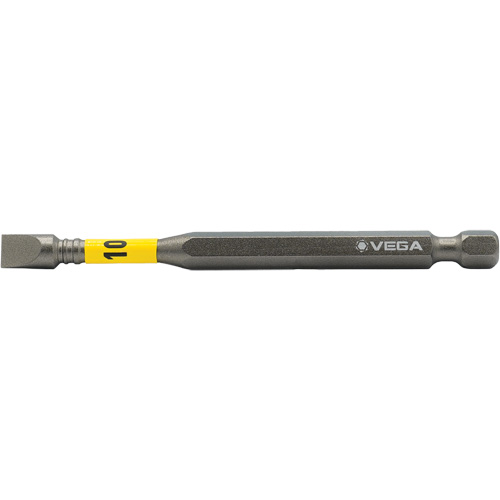Impactech&reg; Power Bit, Slot, 10F-12R Tip, 1/4" Drive Size, 3-1/2" Length FMT Sales Ltd