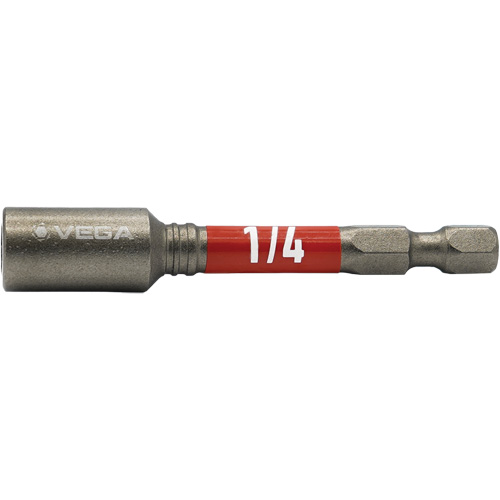 Impactech&reg; Nut Driver, 1/4" Tip, 1/4" Drive, 2-9/16" L, Magnetic FMT Sales Ltd