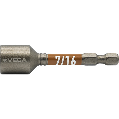 Tourne-&eacute;crou Impactech, Embout 7/16", Prise 1/4", 2-9/16" lo, Magn&eacute;tique FMT Sales Ltd