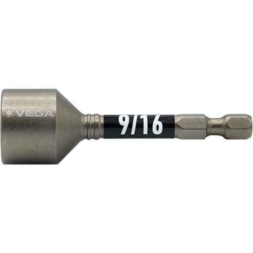 Impactech&reg; Nut Driver, 9/16" Tip, 1/4" Drive, 2-9/16" L, Magnetic FMT Sales Ltd