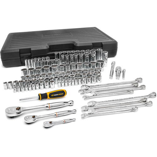 1/4", 3/8" & 1/2" Drive 6 & 12 Point Standard & Deep SAE/Metric Mechanics Tool Set FMT Sales Ltd