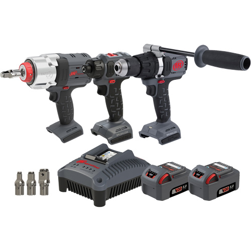 Screwdriver, Hammer Drill & Impact Driver Combo Tool Kit, Lithium-Ion, 20 V FMT Sales Ltd