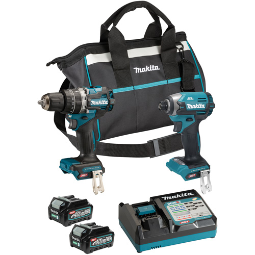 Ensemble doutils sans fil 40?Vmax XGT &agrave; moteur sans balais : visseuse &agrave; chocs et perceuse-visseuse &agrave; percussion, Lithium-ion, 40 V FMT Sales Ltd