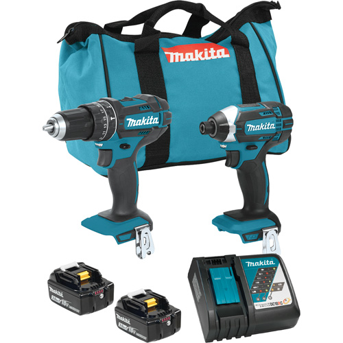 LXT Cordless Impact Driver & Hammer Drill/Driver Combo Kit, Lithium-Ion, 18 V FMT Sales Ltd