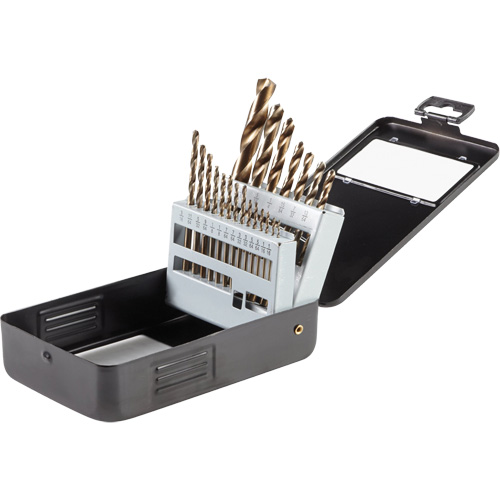 Gold Oxide Drill Bit Set, 21 Pieces, High Speed Steel FMT Sales Ltd