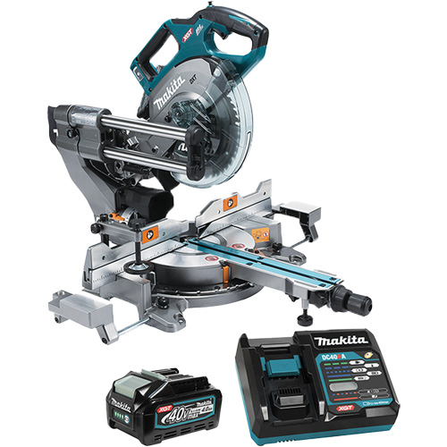 XGT Brushless Dual Compound Mitre Saw with AWS FMT Sales Ltd