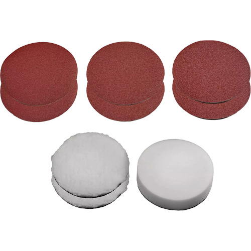 Ensemble de polissage et ponçage de 9 morceaux, 7" dia. FMT Sales Ltd