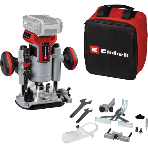 Professional Cordless Compact Router with Fixed Base & Plunge Base (Tool Only) FMT Sales Ltd