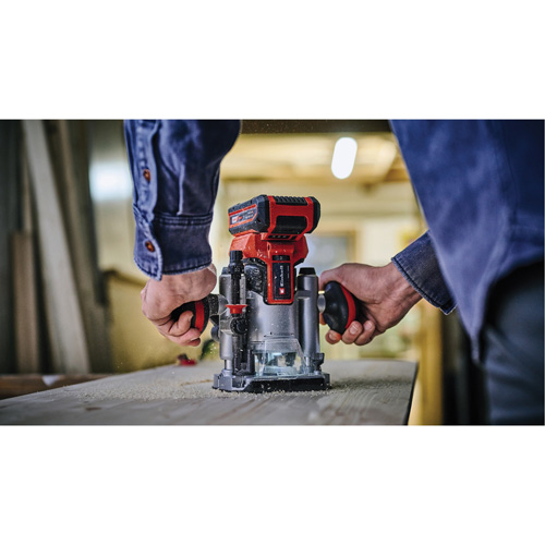 Professional Cordless Compact Router with Fixed Base & Plunge Base (Tool Only) FMT Sales Ltd