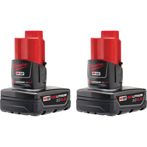 M12 REDLITHIUM XC4.0 Batteries, Lithium-Ion, 12 V, 4 Ah FMT Sales Ltd
