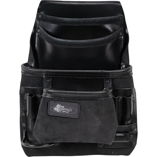 Sac robuste Phantom pour clous et outils, Cuir, 10 pochettes, Noir FMT Sales Ltd