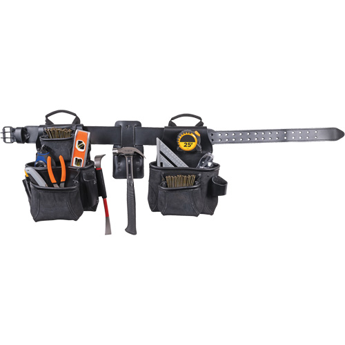 Ensemble de tabliers robustes Phantom 4 morceaux, Cuir, Noir FMT Sales Ltd