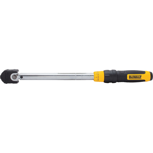 Micrometer Torque Wrench, Click, 3/8" Square Drive, 20 - 100 ft-lbs./27.11-135. 58 N.m FMT Sales Ltd