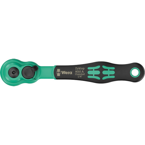 A Zyklop Comfort Ratchet with Reversing Lever, 1/4" Drive, Ergonomic Handle FMT Sales Ltd