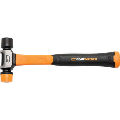 Soft Face Hammer, 16 oz. Head Weight, Plain Face, Solid Steel Handle, 12-1/4" L FMT Sales Ltd