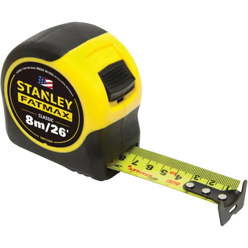Ruban &agrave; mesurer FATMAX, 1-1/4" x 26'/8 m, Marques de goujon Imp&eacute;rial & m&eacute;trique FMT Sales Ltd