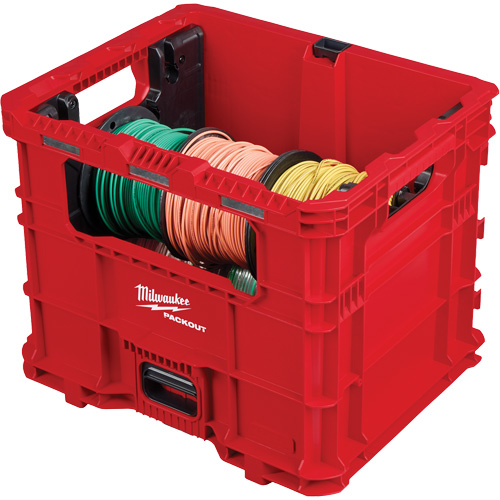 Bac distributeur de fils XL PACKOUT, 15-3/4" x 18-5/8" x 15", Noir/Rouge FMT Sales Ltd
