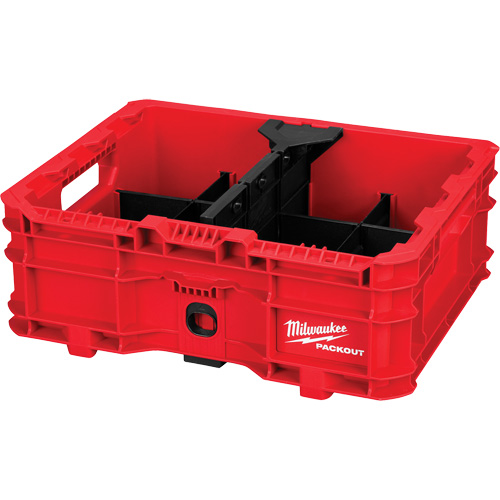 Bac &agrave; profil bas PACKOUT, 15" x 18-5/8" x 6-5/8", Noir/Rouge FMT Sales Ltd