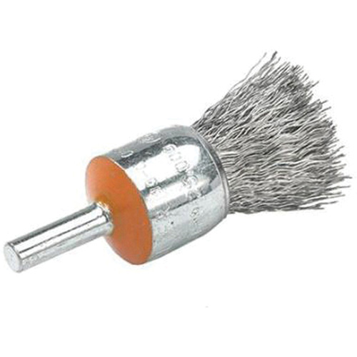 Brosses mont&eacute;es &agrave; fils cr&ecirc;p&eacute;s, 1/2", Fils 0,01", Tige 1/4" FMT Sales Ltd