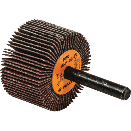 Flap Wheels-Coolcut Flap Wheels, Aluminum Oxide, 80 Grit, 1-1/2" x 1" x 1/4" FMT Sales Ltd