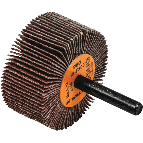 Flap Wheels-Coolcut Flap Wheels, Aluminum Oxide, 80 Grit, 2" x 1" x 1/4" FMT Sales Ltd