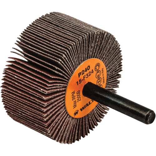 Flap Wheels-Coolcut Flap Wheels, Aluminum Oxide, 240 Grit, 2" x 1" x 1/4" FMT Sales Ltd